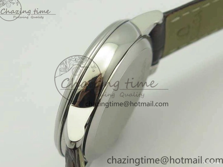 0801 De Ville Prestige Real Power Reserve SS TW 1:1 Best Edition White Dial SS Markers On Leather Strap A Breathable 8095